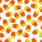 Yellow and Orange Candy Corn Square Seamless Vector Illustration 1