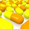 Yellow and orange pills