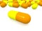 Yellow and orange pills