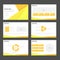 Yellow orange presentation templates Infographic elements flat design set for brochure flyer leaflet