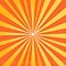 Yellow orange sun pop art retro race background