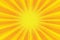 Yellow orange sun pop art retro rays background