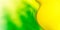 Yellow organic shape. Smooth wave. Green and lime gradient wallpaper. Liquid substance. Flowing water or drink.