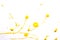 Yellow Paint Splats and Abstract Background Decoration