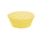 Yellow paper cupcake cup isolated