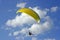 Yellow paraglide