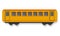 Yellow passenger wagon icon, cartoon style