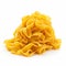 Yellow Pasta On White Background - Umberto Boccioni Style