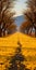 Yellow Pathway: A Dreamlike Surrealist Landscape In 8k Resolution