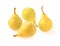Yellow pear isolate on white background