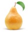 Yellow pear isolated on a white background