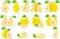Yellow pears illustration