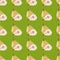 Yellow pears seamless pattern