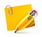 Yellow pencil