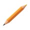 Yellow pencil sharp on white background, creativity symbol