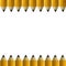 Yellow pencils border.