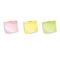 Yellow, pink and green post-it notes with shadow, pinned adhesive tape, ready for your use. Notice board element. Perfect for back