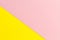 Yellow and pink paper texture background Color. Trending colors, geometric background of the paper. Colorful soft paper background