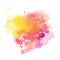 Yellow and pink splatter watercolor background