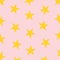 Yellow Pink Stars Y2K Indie Pattern