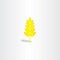 yellow plant wheat icon vector