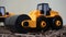 Yellow plastic bulldozer toy15