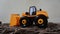 Yellow plastic bulldozer toy5