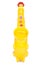 Yellow plastic childs saxophone toy