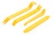 Yellow plastic door panel removal tool set