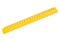 Yellow plastic ruler