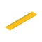 Yellow plastic ruler with scale for distance engineering measurement isometric vector illustration