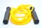 Yellow plastic sports jumping rope