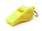 Yellow plastic whistle