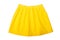 Yellow pleated skirt