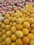 Yellow plums and Nectarines - Stockpile of fresh fruit, Johannesburg, South Africa