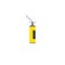 Yellow polyurethane mounting foam packaging tube icon. Household balloon. Adhesive foam. Vector