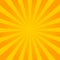 Yellow pop art comic background with blast halftone dot.Cartoon comic explosion pattern with radial sun. Comic background in retro