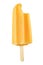 Yellow popsicle isolated