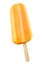 Yellow popsicle isolated