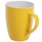 Yellow porcelain mug