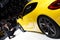 Yellow Porsche Cayman GT4 Geneva Motor Show 2015