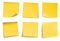 Yellow post it notes