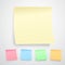 Yellow post it notes