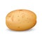 Yellow potato mockup, realistic style