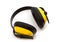 Yellow protection headphones