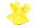 Yellow protective gloves