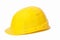 Yellow protective helmet