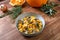 yellow pumpkin vegetarian or healty food