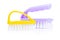 Yellow and purple kitchen brushes