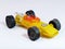 Yellow race car toy